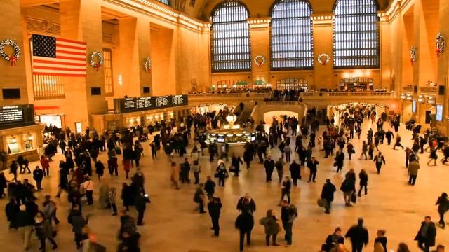Timelapse - New York Grand Central Station смотреть онлайн