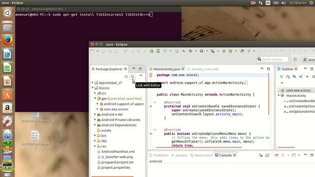 Android Tutorial - fix R.java android development tool in Linux ubutnu 64 bit system смотреть онлайн