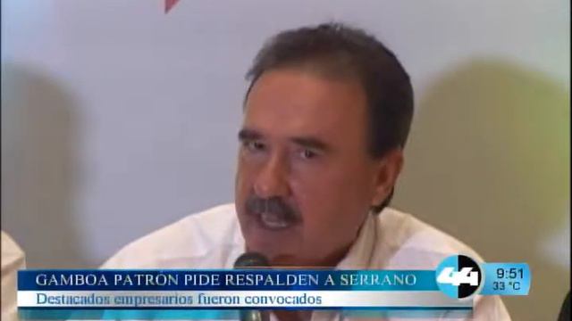 GAMBOA PATRÓN PIDE RESPALDEN A SERRANO смотреть онлайн
