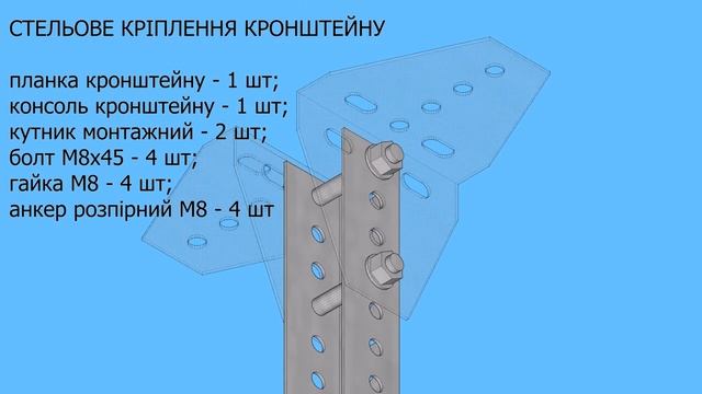 Консоли для крепления кабельных лотков. Настенное и потолочное крепление. смотреть онлайн