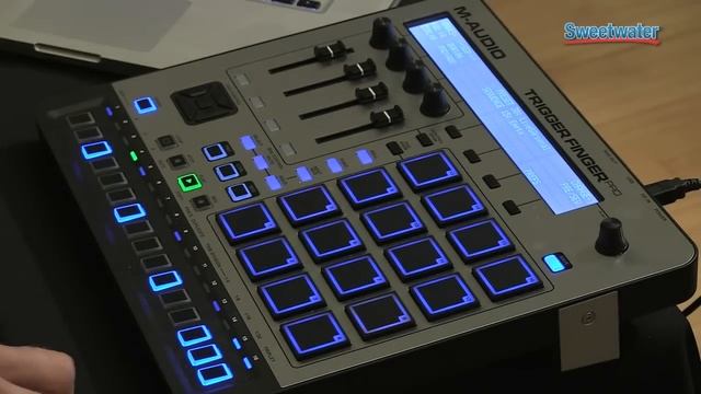 M-Audio Trigger Finger Pro Control Surface Demo - Sweetwater Sound смотреть онлайн