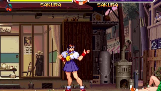 Street Fighter Alpha 2 - Sakura (Intro & Win Poses) смотреть онлайн