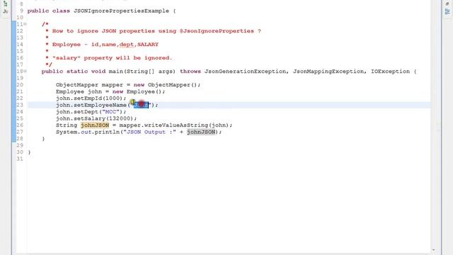 JSONIGNOREPROPERTIES DEMO смотреть онлайн