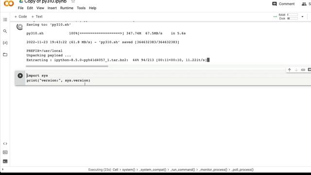 Cool Hack to run Google Colab with Python 3.10 смотреть онлайн