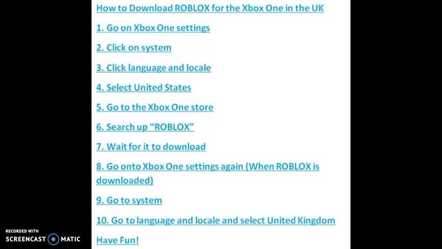 How to Download ROBLOX for the Xbox One in the UK смотреть онлайн