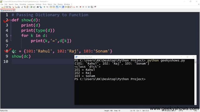 Passing Dictionary to Function in Python (Hindi) смотреть онлайн