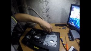 Разбор ноута Lenovo G580 и замена батарейки биоса