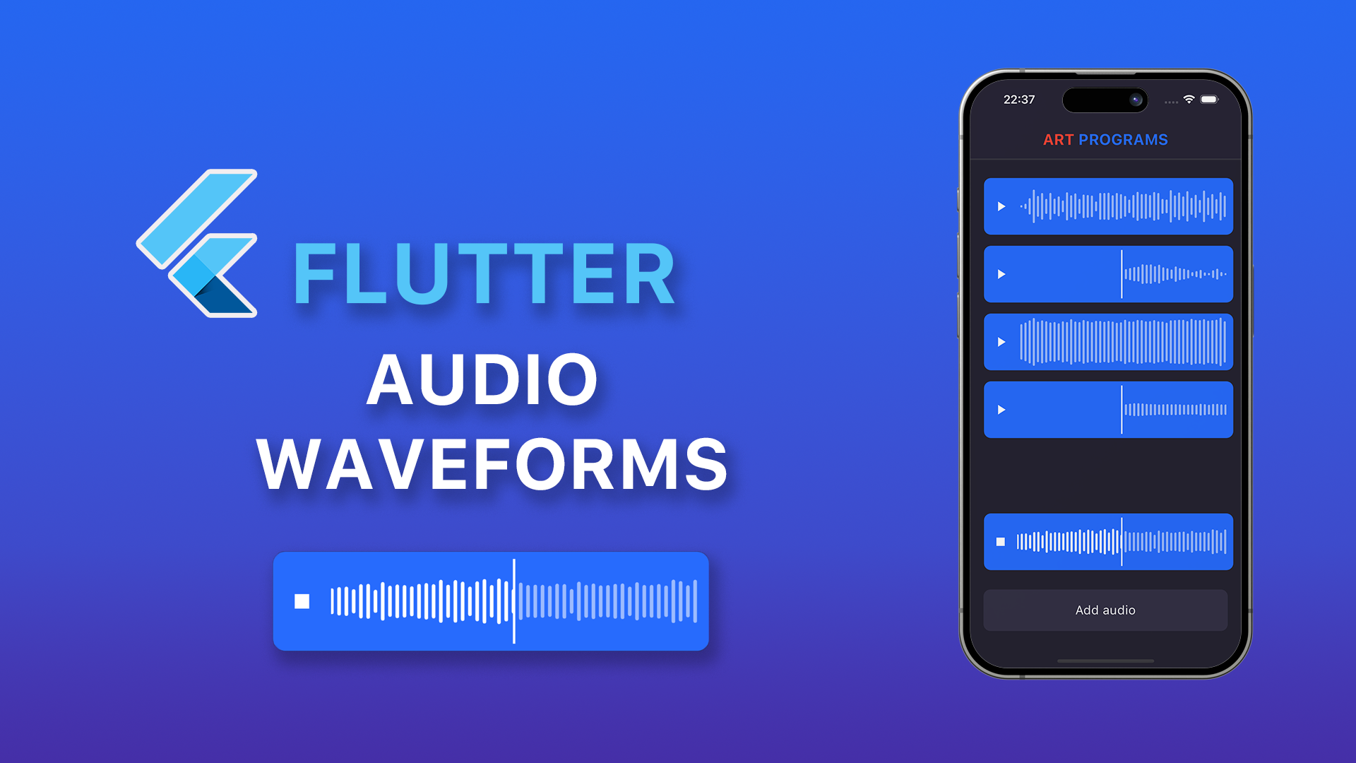Flutter Audio Waveforms смотреть онлайн
