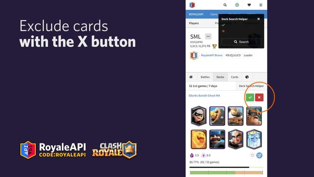 Deck Search Helper - new feature at RoyaleAPI to help you find war decks for Clan Wars 2 смотреть онлайн