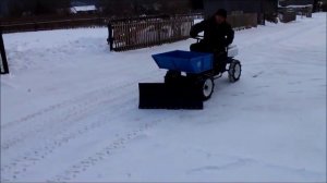 Мотоблок снегоуборщик.Отвал для уборки снега+КТЗ 02