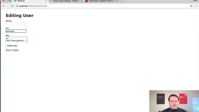 Protecting from XSS with Sanitize смотреть онлайн