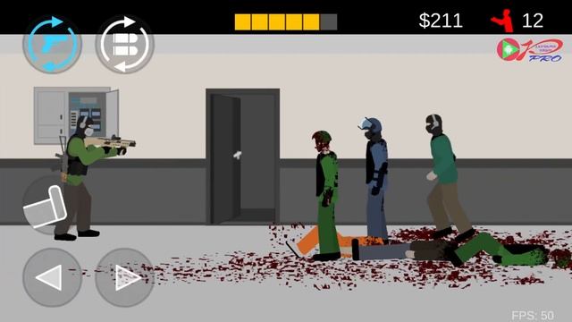 FLAT ZOMBIES - Walkthrough Gameplay Part 1 - INTRO (Defense & Cleanup Android Game)