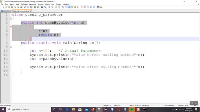 Passing Parameters in JAVA (Hinglish) смотреть онлайн