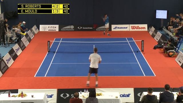 touchtennis Mould vs World No1 Roberts (set point) смотреть онлайн