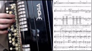 ЧЕРВОНА РУТА - на баяне с нотами.mp4