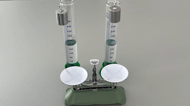 Измерение объёма тел разной массы