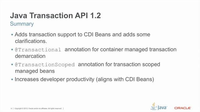 Java Transaction API 1.2 смотреть онлайн