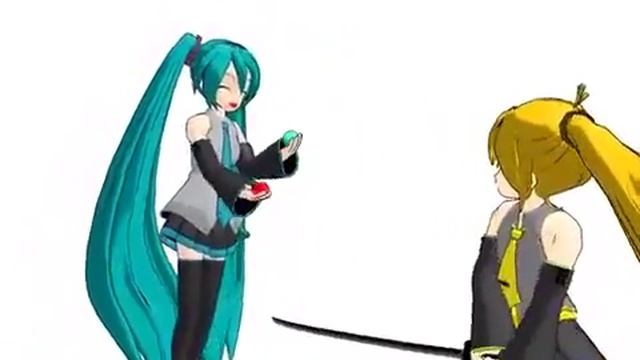 Хацуне Мику (Hatsune Miku) (初音ミク) и её красивая песенка смотреть онлайн