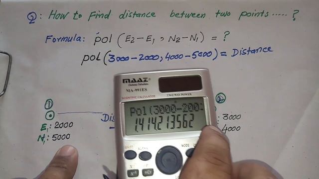 How to find distance between two points - Distance between two Coordinates - Civil Engineering смотреть онлайн