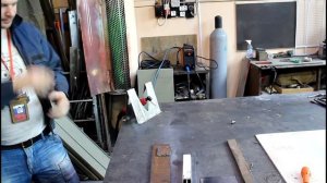 Плазморез Foxweld UNO PLASMA 50, пробная резка.