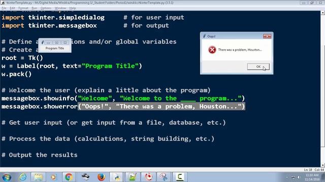 Create a tKinter Pop Up Window Template смотреть онлайн