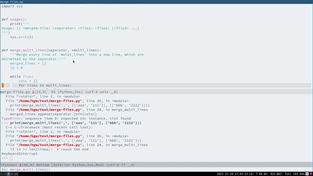 Writing a Python script in Emacs in 45 minutes! смотреть онлайн