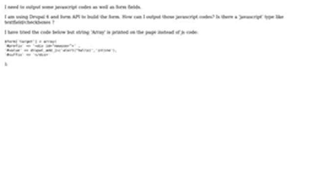 Drupal: How to add some javascript in a form using form API? смотреть онлайн