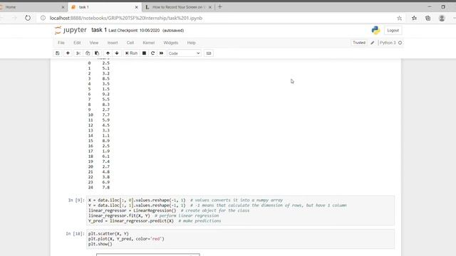 linear regression using python смотреть онлайн