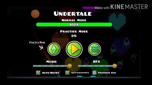 Geometry dash undertale level complete best level смотреть онлайн