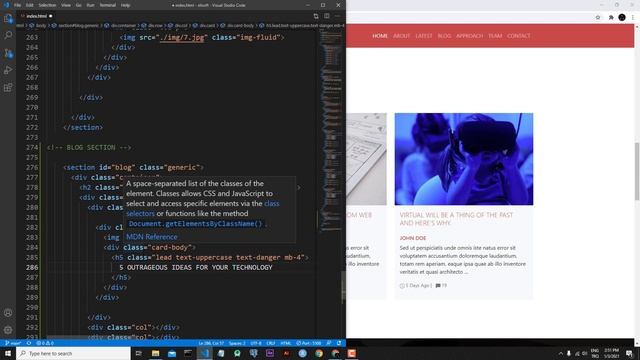 Bootstrap 5 : Ders 6 : BLOG Alanı, Card Yapısı, Emmet Kullanımı смотреть онлайн