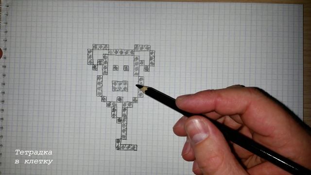 Рисунки по клеточкам # 5 Собачка смотреть онлайн