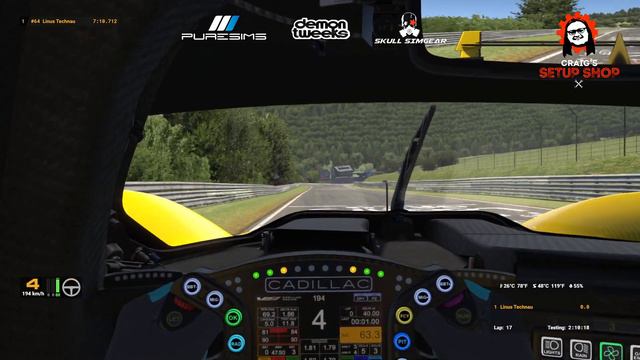 iRacing - 23S3 - Cadillac V-Series.R - Euro Sprint Series - Nürburgring - LT смотреть онлайн