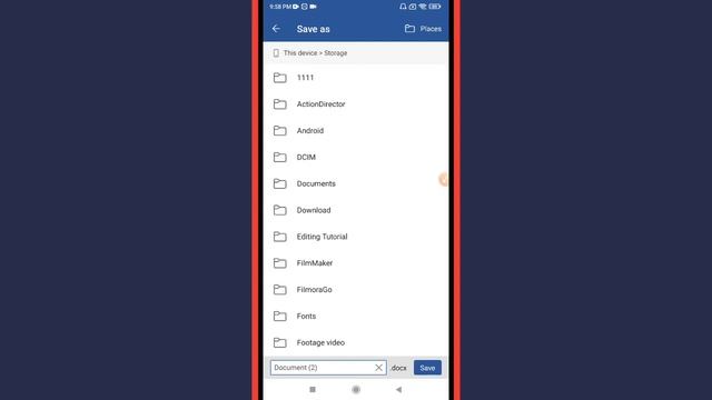 How to Save your MS Word Document ( Docx ) in Phone смотреть онлайн