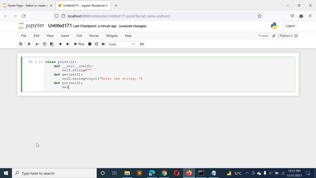 Python Program to Create Class in which One Method Accept String from the User and Another Prints i смотреть онлайн