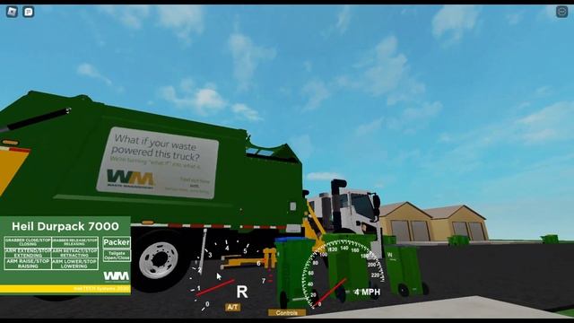 No Voice - Working Garbage Truck driver working for Waste Management. Roblox Garbage truck Game. смотреть онлайн