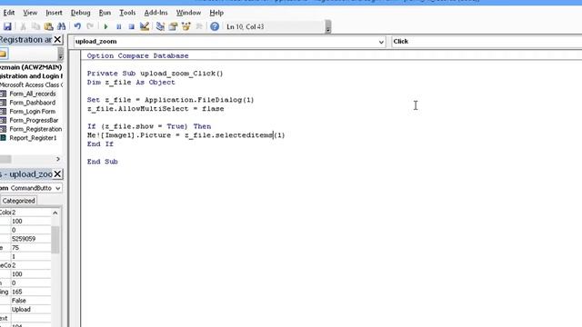 Insert images in Form in MS Access | VBA Tutorials | Image Properties смотреть онлайн