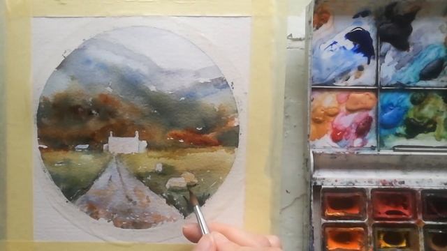 Рисуем акварелью // Watercolor painting tutorial // 4 смотреть онлайн
