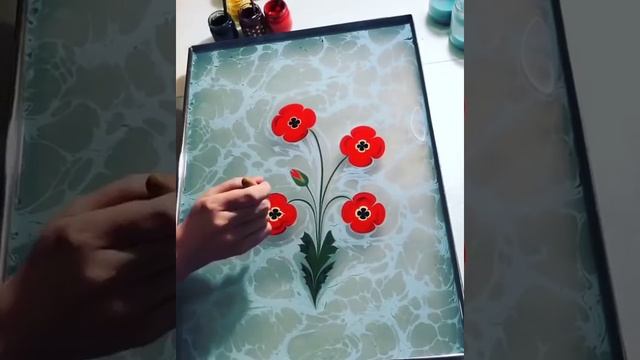 Gorgeous Ebru Flowers Bloom Before Your Eyes смотреть онлайн
