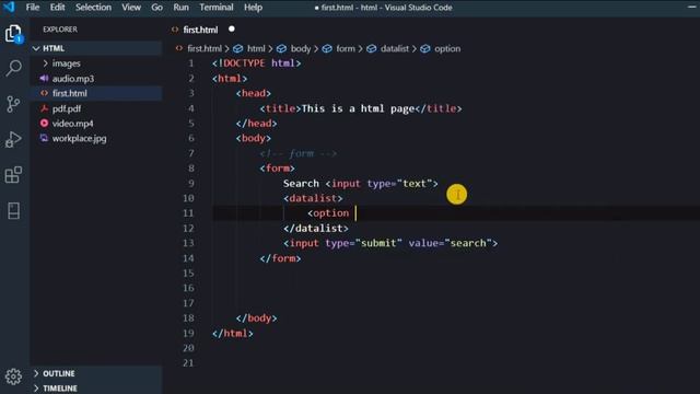 HTML Tutorial in Hindi Part 41 - HTML Forms DataList | DataList In HTML Forms смотреть онлайн