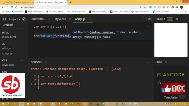 Difference Between forEach and map function in JAVA SCRIPT смотреть онлайн