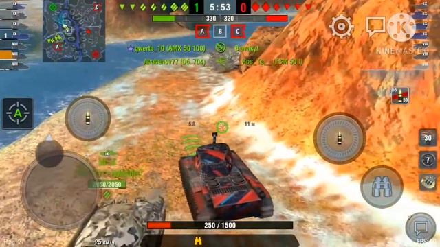 Обкатка Танка FCM 50t 46% игрокам. WoTBlitz. смотреть онлайн