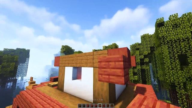 Minecraft: How To Build A Cozy Boat House On A Mangrove Swamp | Tutorial