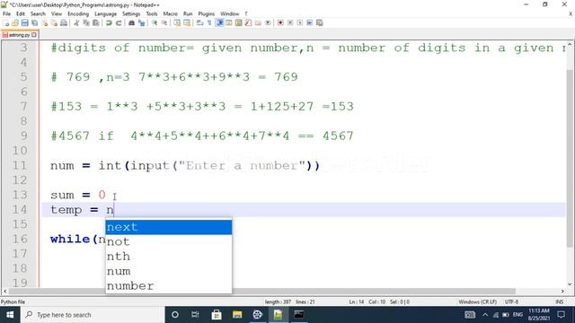 program to check armstrong number|Python Interview questions|python for beginners|python programmin смотреть онлайн