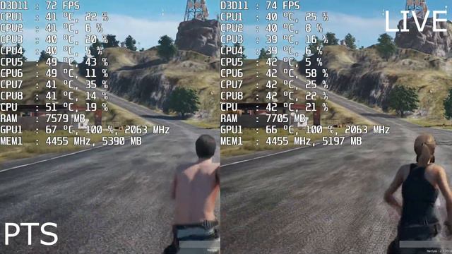 PUBG - Test Server vs Live - Comparison смотреть онлайн