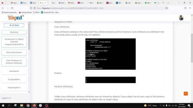 Module 3 Class attributes vs Instance Attributes | Introduction to Python 2 | Programming basics смотреть онлайн