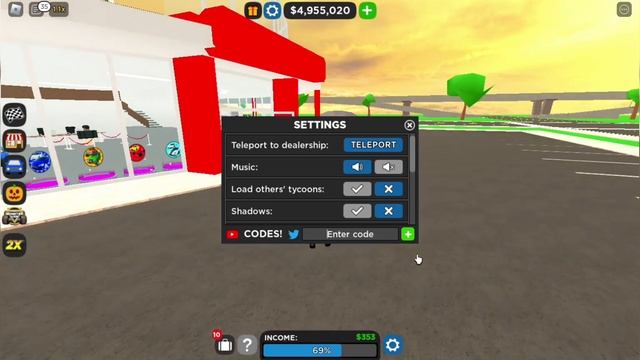 Называю 9 кодов в Car Dealership tycoon *В СУММЕ 590k!* смотреть онлайн