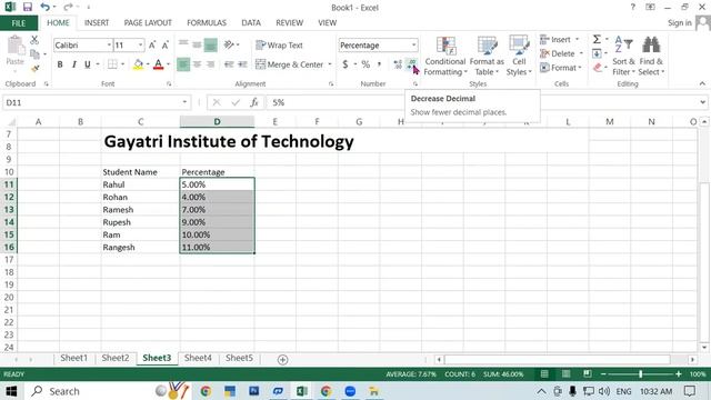 About Alingment, Number and Style Group in Home Tab | MS Excel | GIT Education смотреть онлайн
