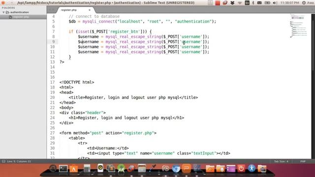 User Registration and login in HTML, PHP and MYSQL смотреть онлайн