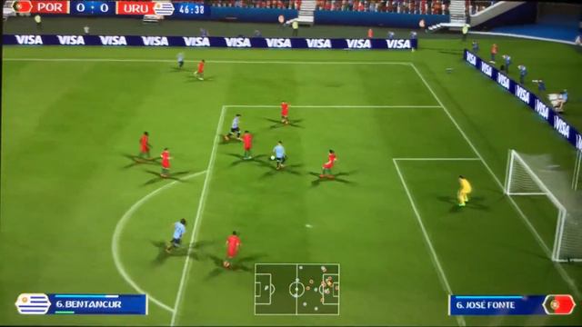 Nintendo Switch - Fifa 18 - World Cup Round of 16 - Portugal vs Uruguay - gameplay смотреть онлайн