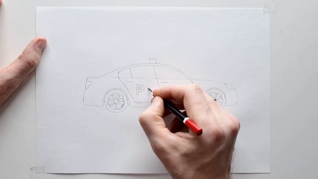 Master Drawing police car with This Easy Pencil Tutorial for Kids - How to draw a police car смотреть онлайн